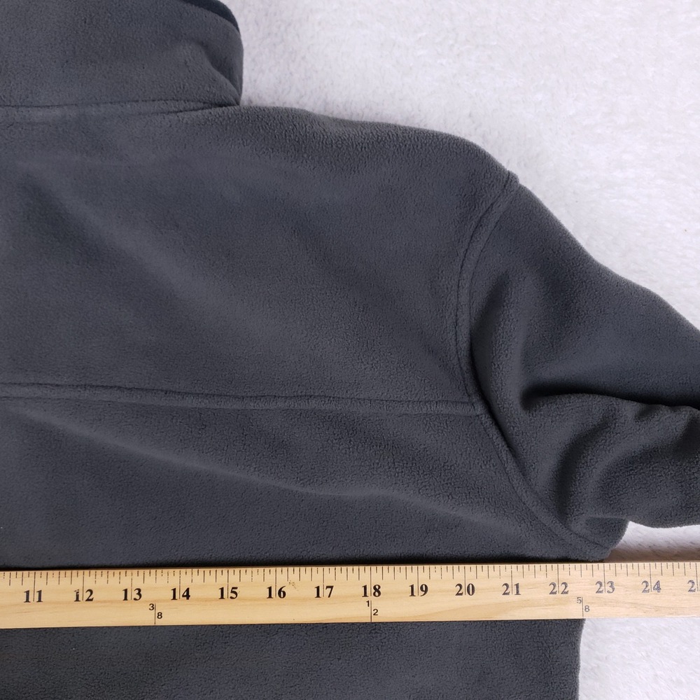 Free Country Fleece Jacket Mens Small Full Zip Gray Technical Outdoor Gorpcore - Picture 8 of 9